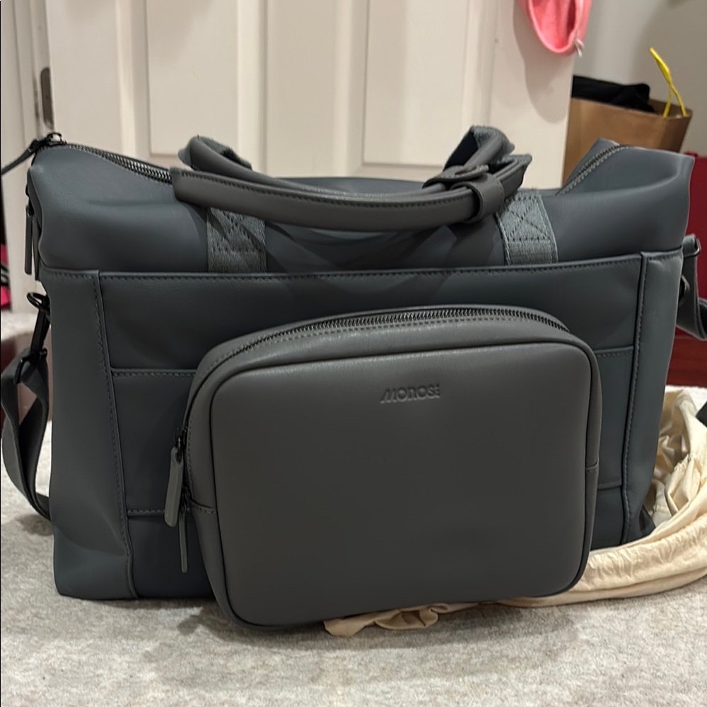 Grey Nylon Monos Metro Duffel